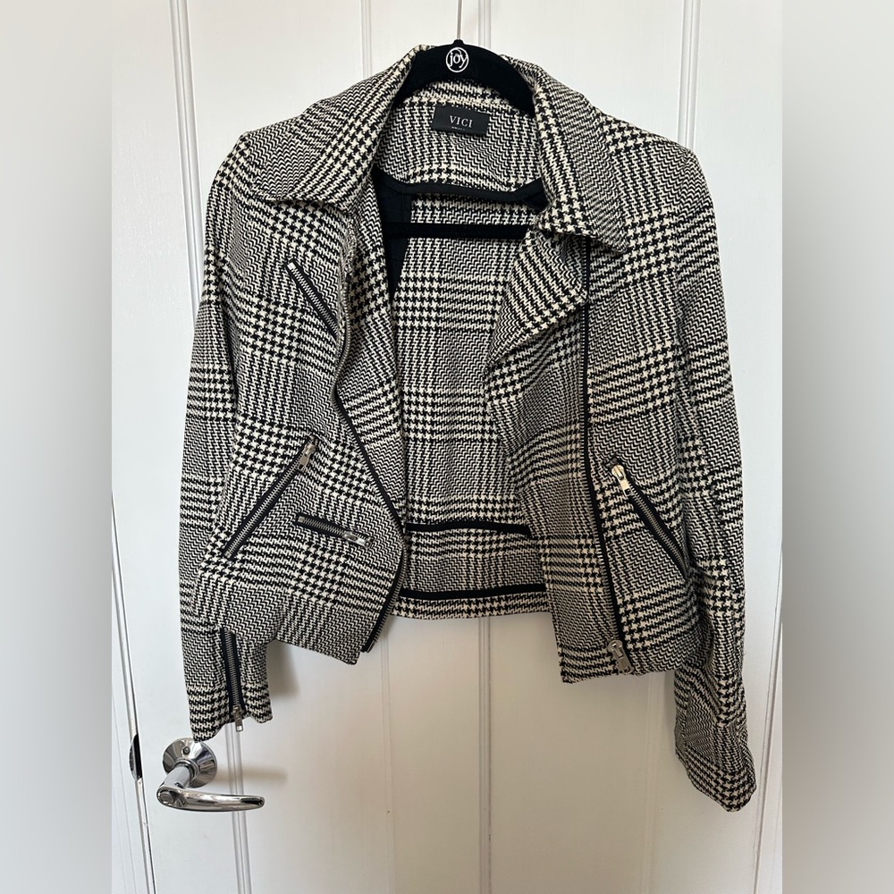 Never worn black and white blazer.
